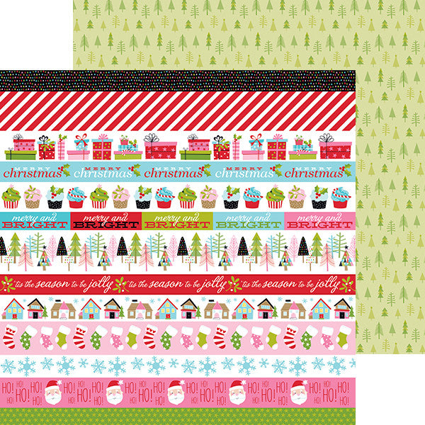 BELLA BLVD: Santa Stops Here - Doublesided paper - Scrapbooking Fairies