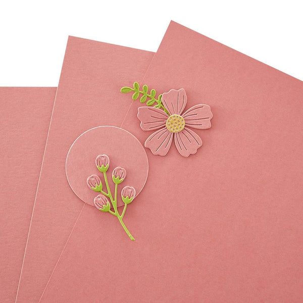 Spellbinders Color Essentials Cardstock 8.5"X11", Double-Sided, Velvet Rose (100#) (Sold Individually)