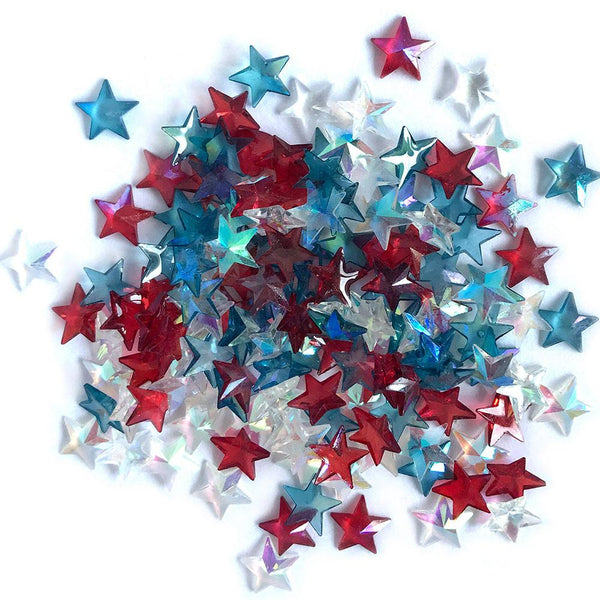 Buttons Galore & More, Sparkletz Embellishment, Patriotic Stars