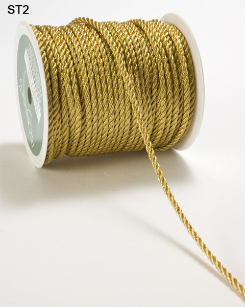 2 Millimeter CORDING Ribbon, Gold Metallic - Scrapbooking Fairies