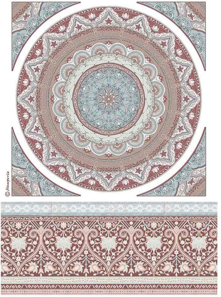 Stamperia, Rice Paper Sheet A4, 26 Secrets of India, Mandala Lace