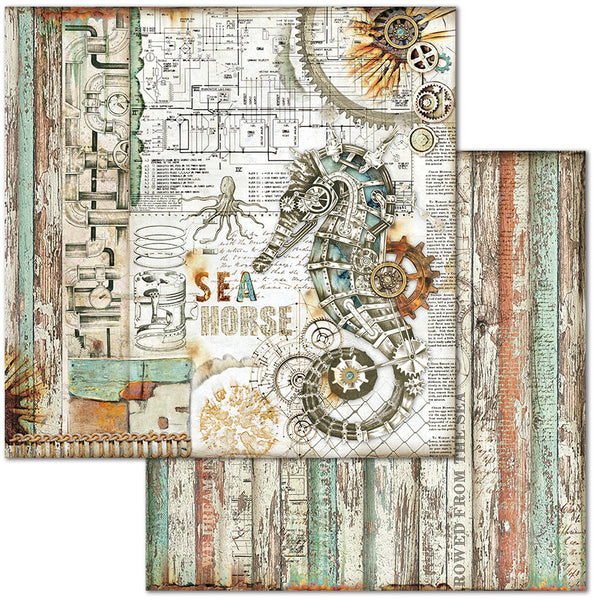 Stamperia Double-Sided Cardstock 12"X12", Seahorse