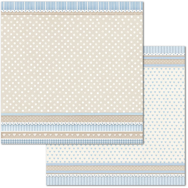 Stamperia, Double-Sided Cardstock 12"X12", Little Boy Texture Pois