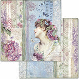 Stamperia Double-Sided Paper Pad 12"X12" 10/Pkg, Hortensia, 10 Designs/1 Each