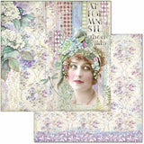 Stamperia Double-Sided Paper Pad 12"X12" 10/Pkg, Hortensia, 10 Designs/1 Each