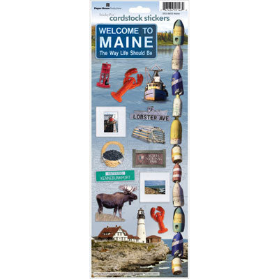 Maine Cardstock Sticker - Scrapbooking Fairies