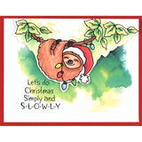 Stampendous, Cling Stamps & Dies Combo, Sloth Christmas