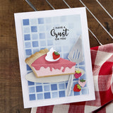 Spellbinders Clear Stamp Set By Tina Smith, Perfect Pie Sentiments & Fillings -Pie