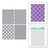 Spellbinders, Stencil Set, Sealed by Spellbinders - Layered Geometric Optical (STN-032)