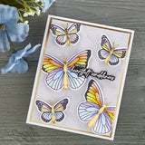Spellbinders Clear Stamp Set By Bibi Cameron, Butterfly Sentiments- Bibi's Butterflies (STP-081)
