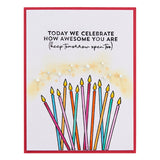 Spellbinders Clear Acrylic Stamps, Birthday Celebrations, Awesome Birthday (STP-119)