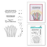 Spellbinders Clear Acrylic Stamps, Birthday Celebrations, Awesome Birthday (STP-119)