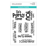 Spellbinders, Clear Stamp Set from the Birthday Celebrations, It's Party Time (STP-120)