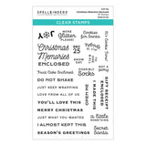 Spellbinders Clear Acrylic Stamps, Christmas Memories Enclosed- Tinsel Time (STP-134)