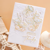 Spellbinders Glimmer Hot Foil Plate & Die, The Seahorse Kisses Collection by Dawn Wolesalagle, Seahorse Kisses Sentiments (GLP-372)