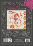 Pink Ink Layered Stencils, Seahorse