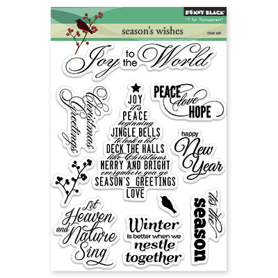 Penny Black, Clear Stamps, Season's Wishes