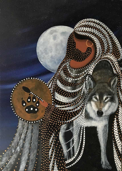 Canadian Art Prints, Indigenous Collection, Magnet, Shape Shifter by Betty Albert