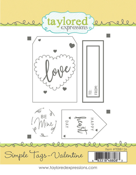 Taylored Expressions, Cling Stamps, Simple Tags - Valentine