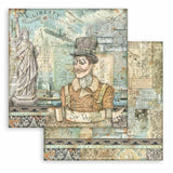 Stamperia Double-Sided Paper Pad 12"X12" 10/Pkg, Sir Vagabond Aviator, 10 Designs/1 Each