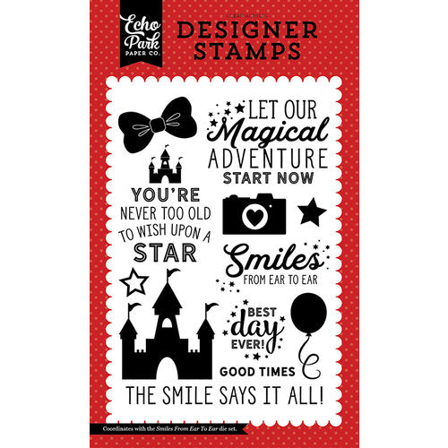 Echo Park Paper, Magic & Wonder, Smiles From Ear To Ear, Clear Stamps