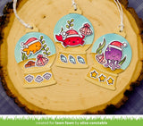 Lawn Fawn, Lawn Cuts Custom Craft Die, Snow Globe Gift Tag (LF2056)