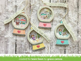 Lawn Fawn, Lawn Cuts Custom Craft Die, Snow Globe Gift Tag (LF2056)