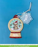 Lawn Fawn, Lawn Cuts Custom Craft Die, Snow Globe Gift Tag (LF2056)