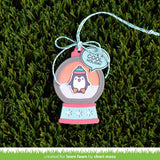 Lawn Fawn, Lawn Cuts Custom Craft Die, Snow Globe Gift Tag (LF2056)