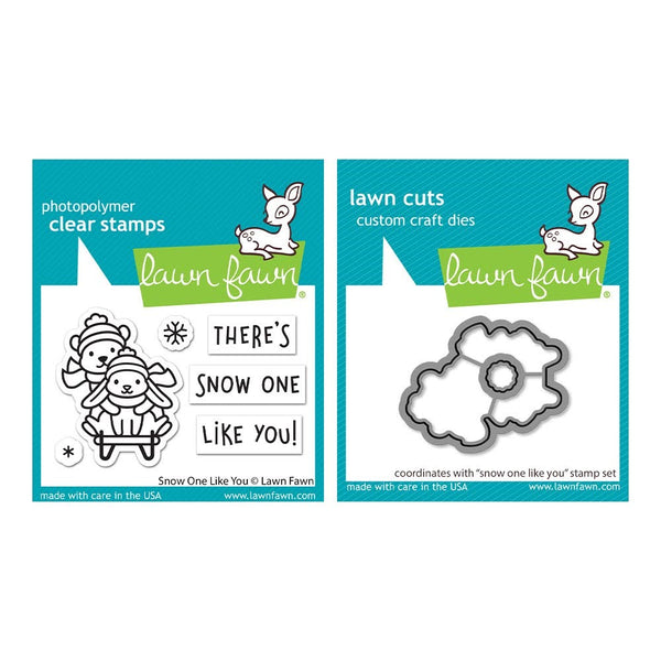 Lawn Fawn Clear Stamps & Dies Combo, Snow One Like You (LF2943 & LF2944)