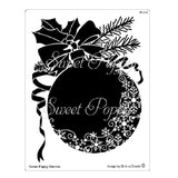 Sweet Poppy Stencil, Christmas Snowflake Bauble, Stainless Steel (SP1-311)
