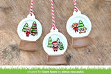Lawn Fawn, Lawn Cuts Custom Craft Die, Snow Globe Gift Tag (LF2056)