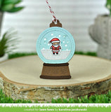 Lawn Fawn, Lawn Cuts Custom Craft Die, Snow Globe Gift Tag (LF2056)