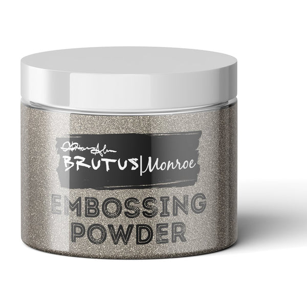Brutus Monroe, Metallic Embossing Powder, Ultra Fine - Sterling, 1 oz.