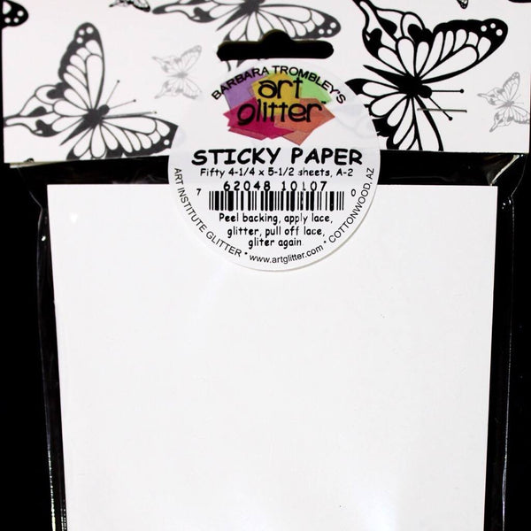 Art Glitter, Sticky Paper 4.25" x 5.5" - Scrapbooking Fairies