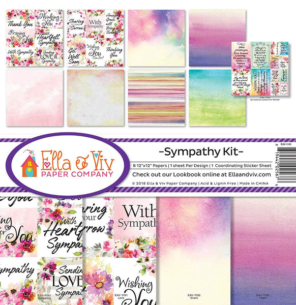 Ella & Viv Collection Kit 12"X12", Sympathy