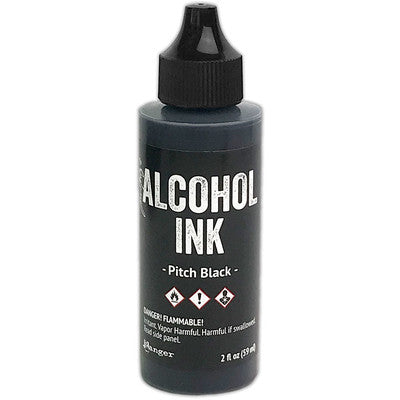 Tim Holtz Alcohol Ink 2oz, Pitch Black