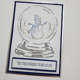 Crafter's Workshop, 6X6 Layered Stencil, Snowglobe