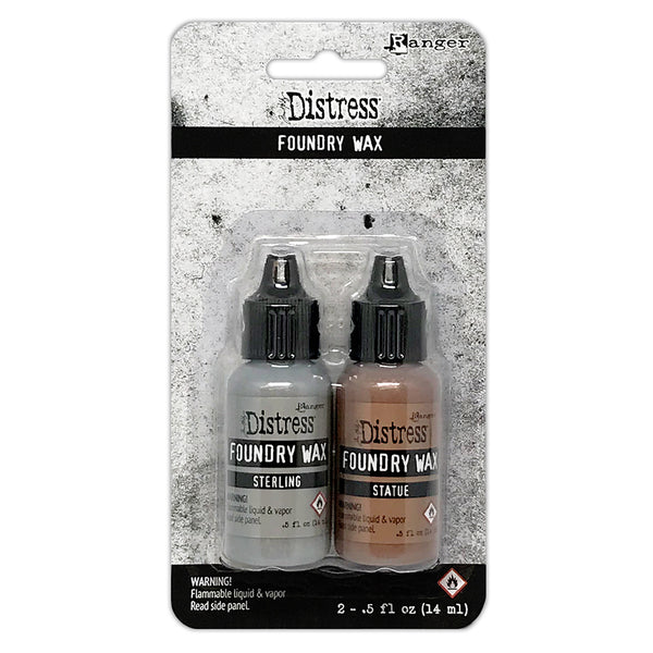 Tim Holtz Distress Foundry Wax Kit, Sterling/Statue