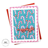 Taylored Expressions, Cling & Clear Stamp Combo, Candy Cane Lane