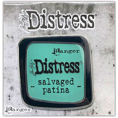Tim Holtz Distress Enamel Collector Pin, Salvaged Patina