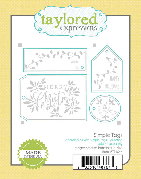 Taylored Expressions, Die, Simple Tags