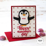 Taylored Expressions, Clear Stamp & Die Combo, Penguin Hugs