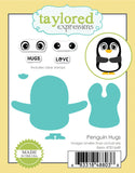 Taylored Expressions, Clear Stamp & Die Combo, Penguin Hugs