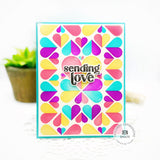 Taylored Expressions, Layering Stencil, Create In Quads - Hearts