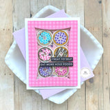 Taylored Expressions, Cling & Clear Stamp & Die Combo, Donut Days