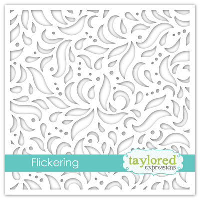 Taylored Expressions, 6"X6" Designer Stencil, Flickering