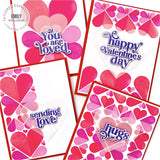 Taylored Expressions, Layering Stencil, Create In Quads - Hearts