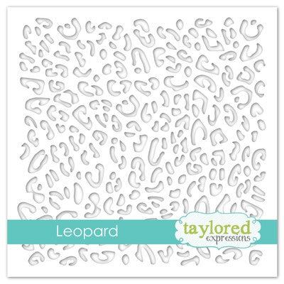 Taylored Expressions, 6"X6" Designer Stencil, Leopard