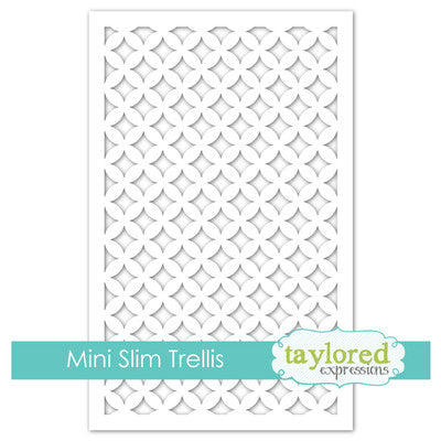 Taylored Expressions, Mini Slim Designer Stencil, Trellis (3.75" x 6.25")
